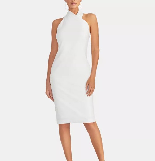 Rachel Roy Sleeveless Halter Sheath Dress